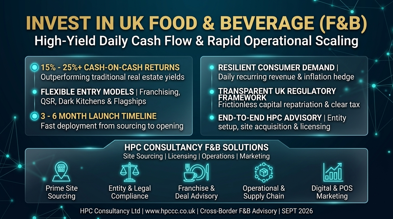 Why Lebanon Investors Must Consider the UK Food and Beverage Sector as Their Primary Entry Point